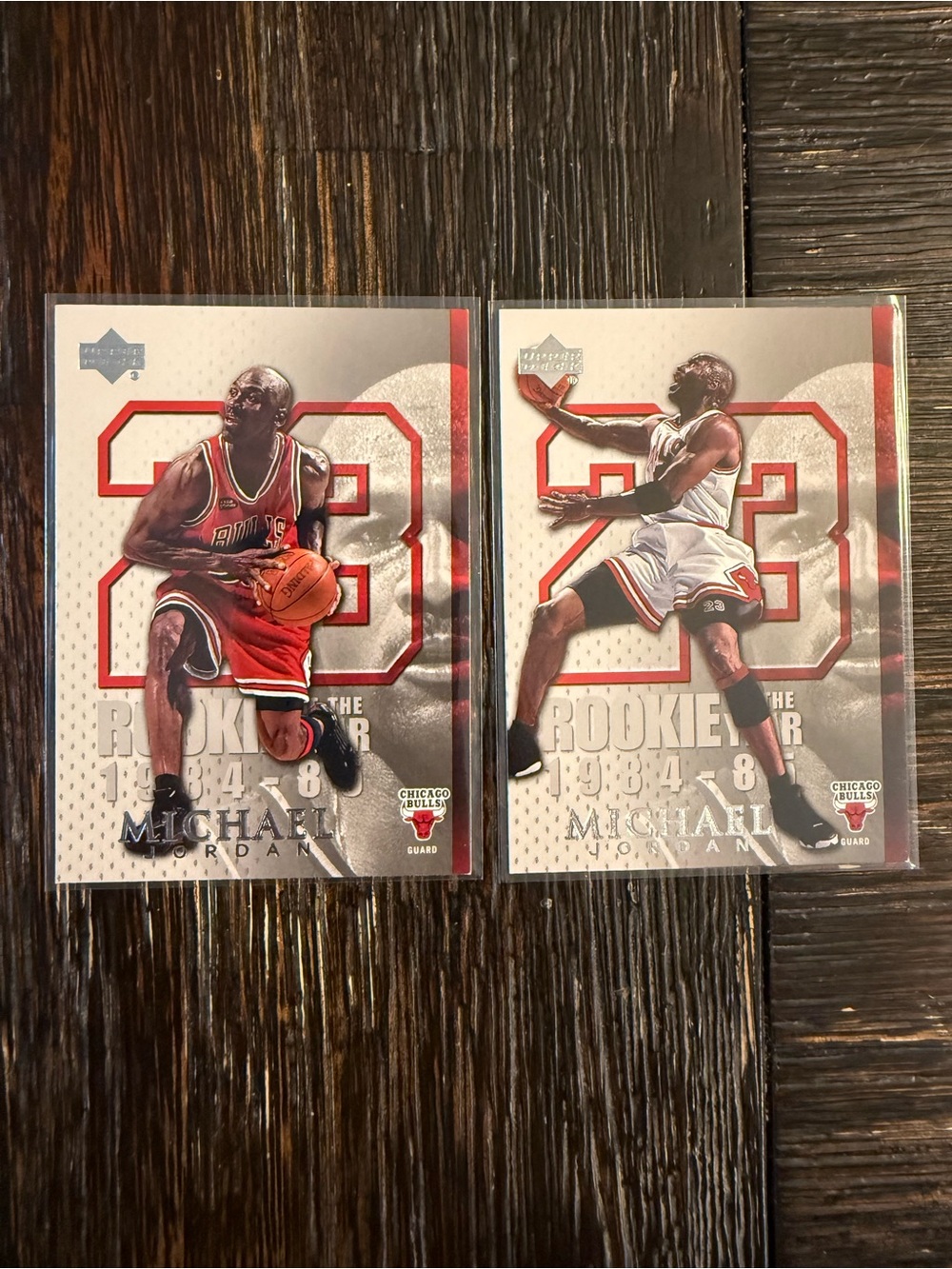 Michael Jordan Rookie of the Year cards